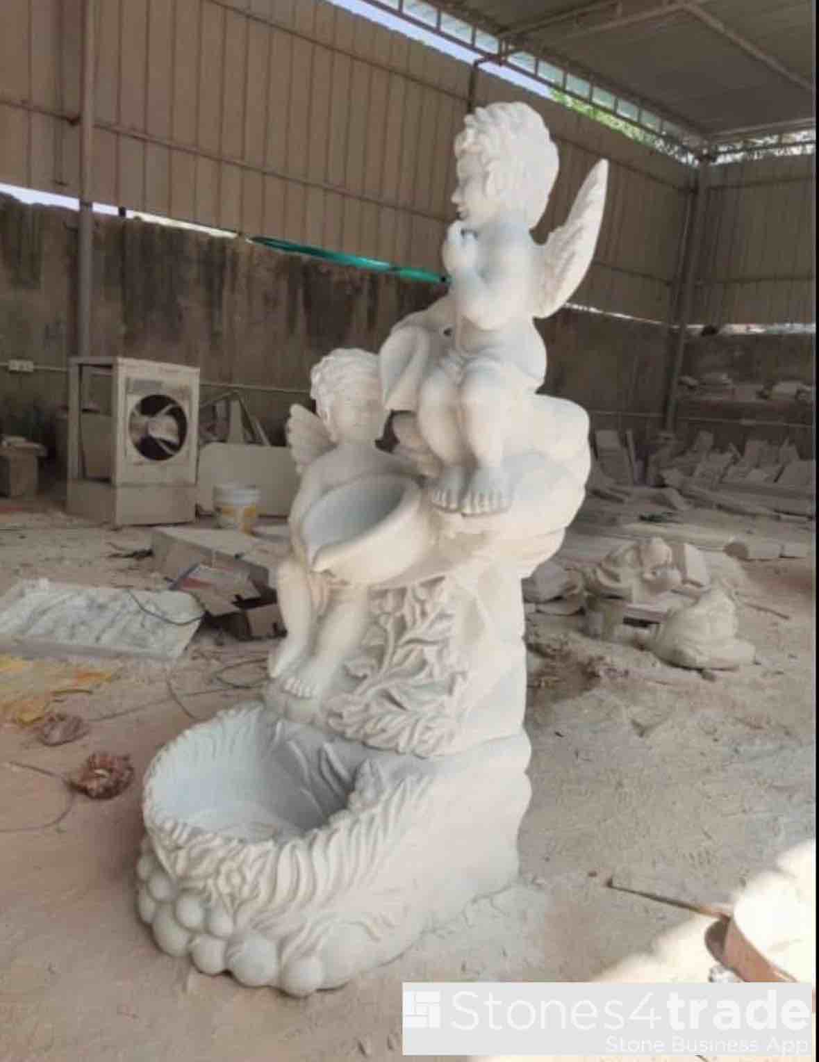 MARBLE FLOWER PORT  Handicraft Natural Polished makrana rajasthan india Stone4trade