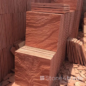 RED SANDSTONE SLAB  Slabs Polished ahmedabad gujarat india Stone4trade